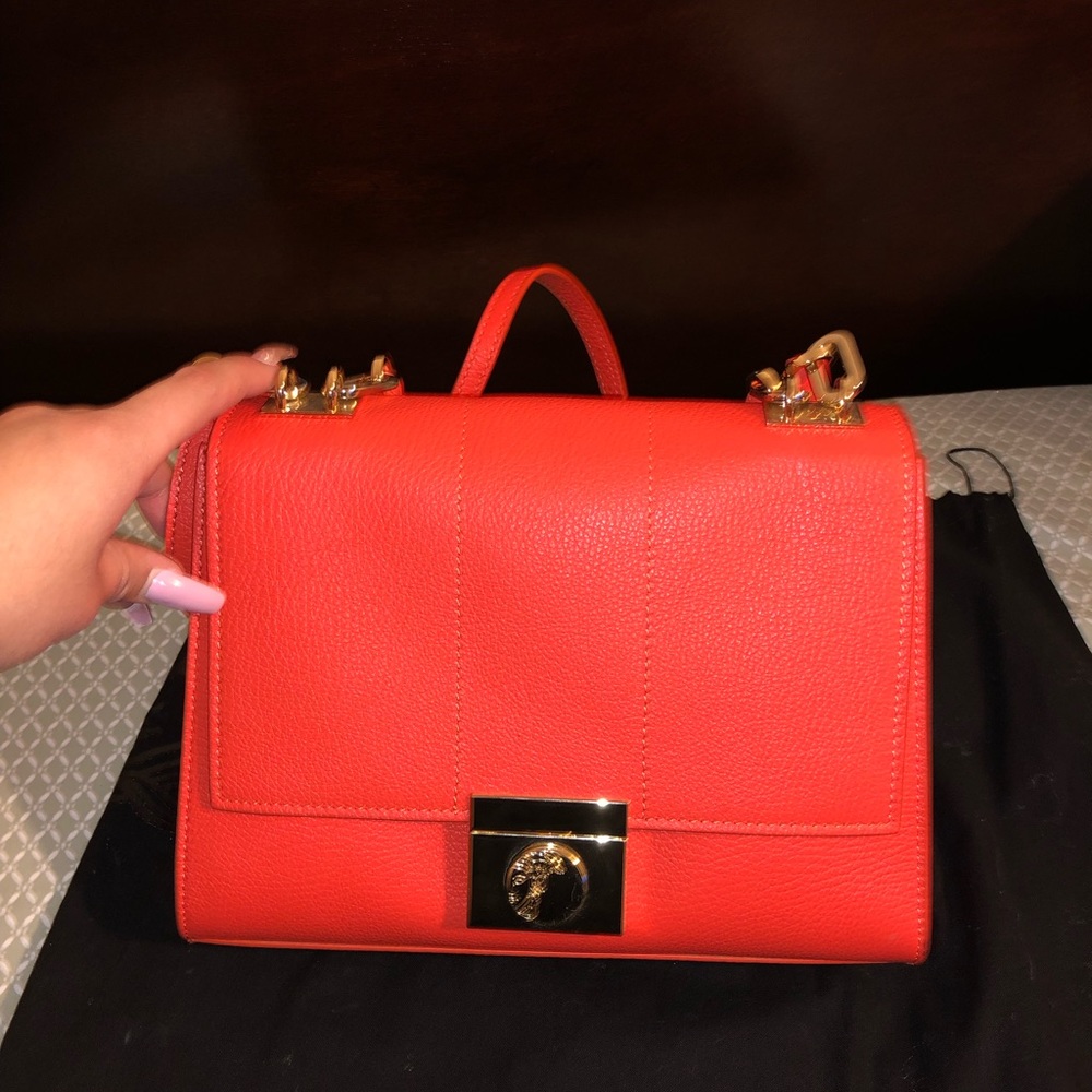 Versace collection top handle shoulder bag